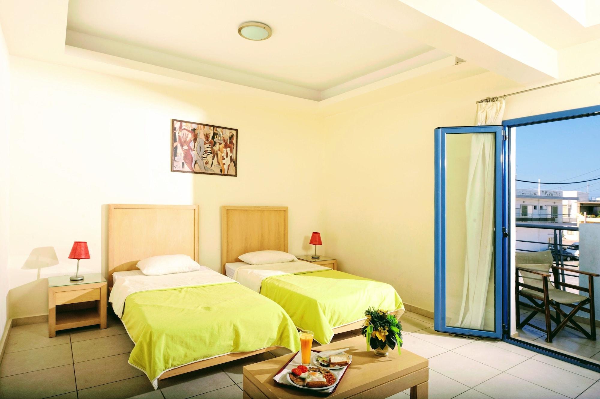 Hermes Hotel Malia Bagian luar foto