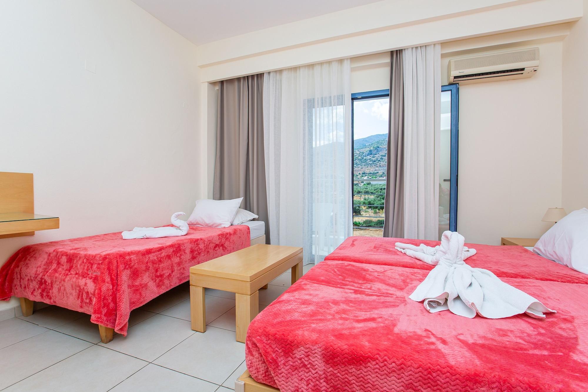 Hermes Hotel Malia Bagian luar foto