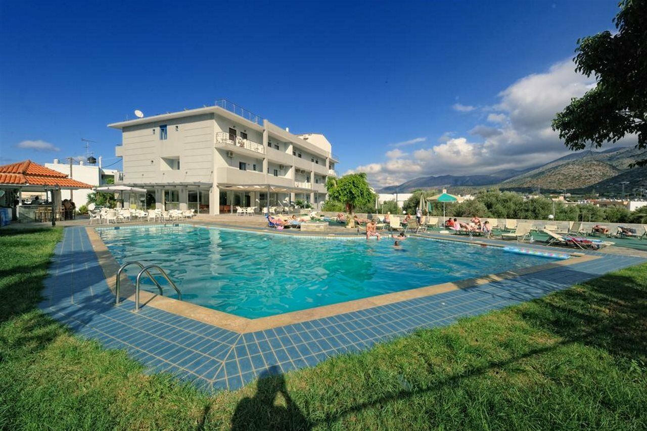 Hermes Hotel Malia Bagian luar foto